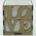 LOVE candle holder